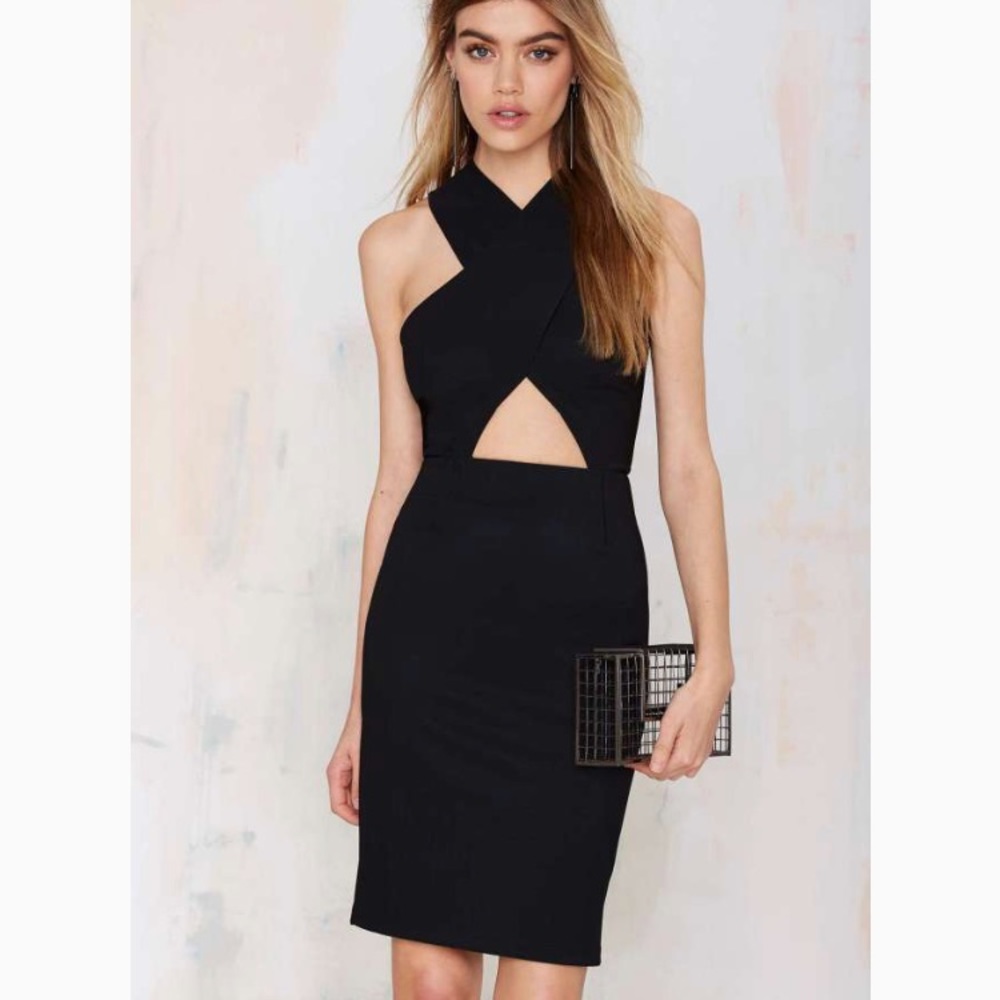 Nasty Gal Black Cutout Bodycon Dress 🖤